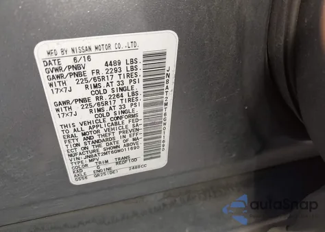 2016 Nissan Rogue S from USA, damaged, VIN JN8AT2MT6GW011690